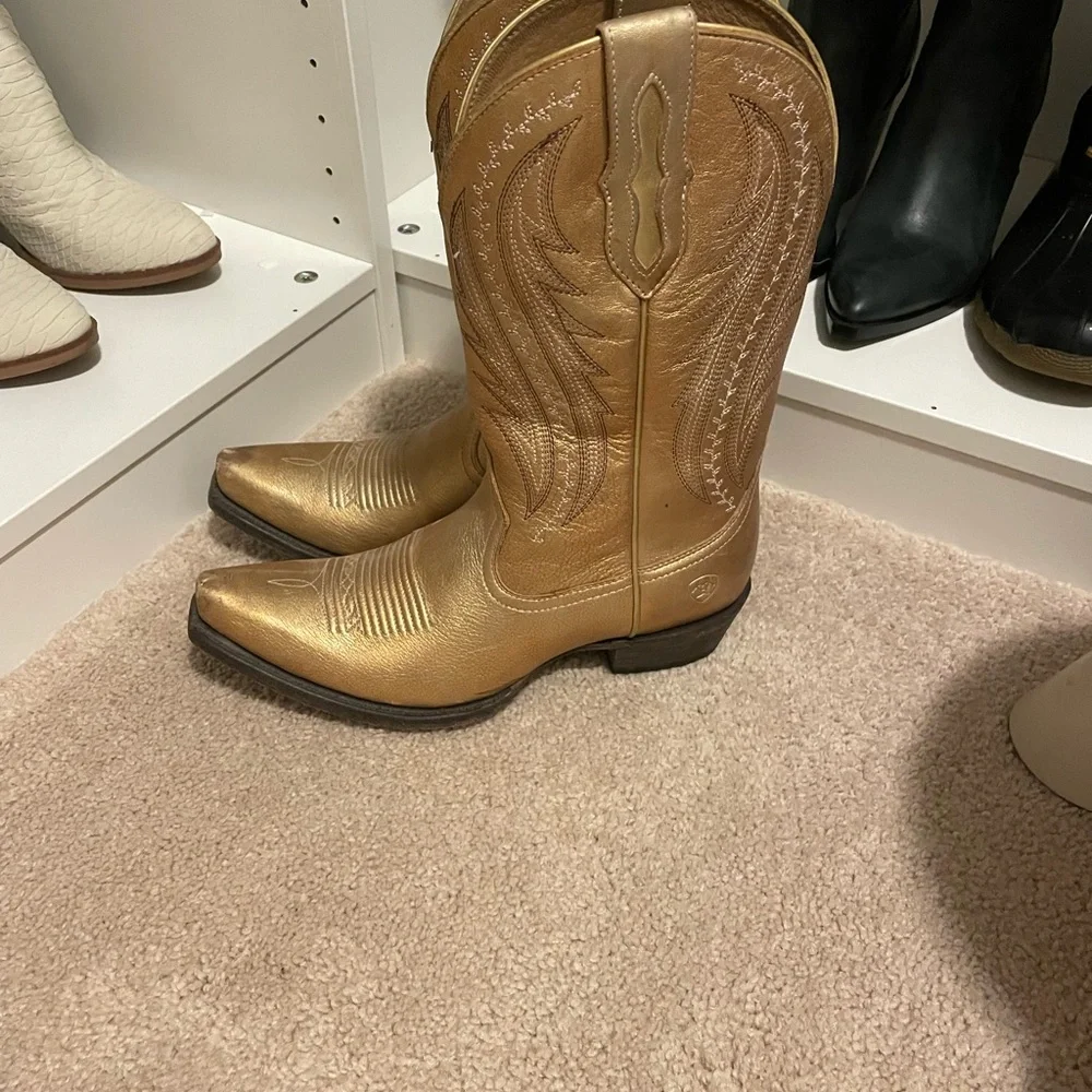 Gold Ariat Boots - Picture 5 of 7